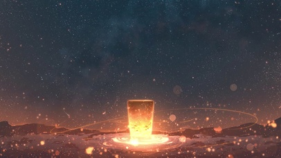 4K唯美灯火流星