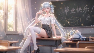 毕业教室二次元美少女今汐