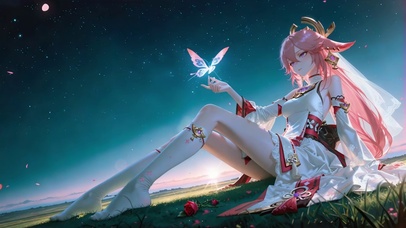 蝶语星空神子少女