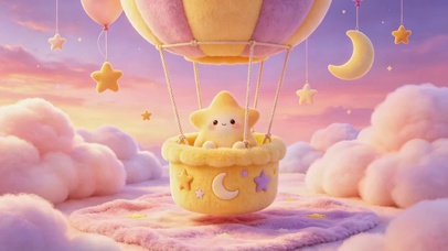 柔软粉色治愈星星崽