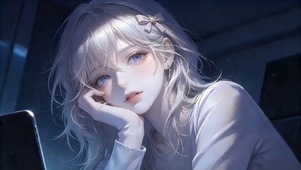 深夜加班少女