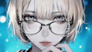 治愈眼镜女孩