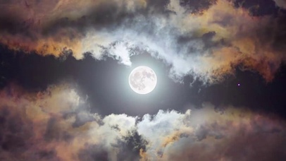 黑暗大气月亮云朵