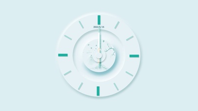 清新淡雅时钟