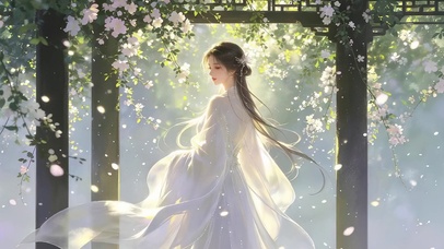 光影古风美女