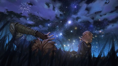 星空与烟花