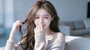 治愈微笑美女