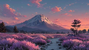 唯美富士山