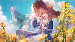 油菜花少女