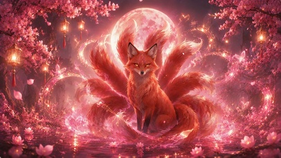 桃花狐狸