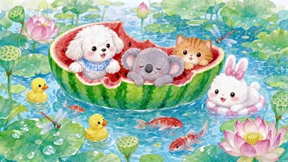 夏日西瓜船