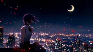 月夜高楼独坐的蕾塞
