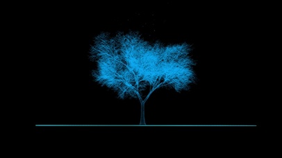 4K原画【渐变荧光树】