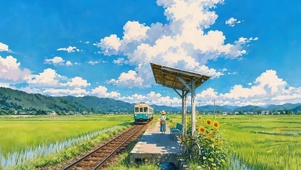 乡村田野火车
