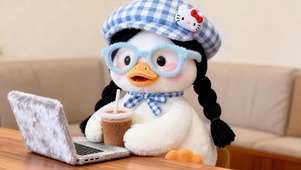 咖啡续命的鸭鸭打工人