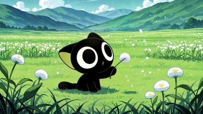 青青山野里的软萌罗小黑