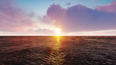 海上日出