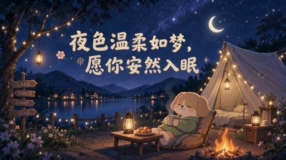 夜晚轻松氛围感