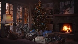 冬季圣诞温暖之家