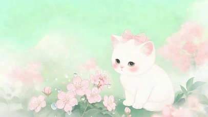 戴着蝴蝶结猫咪