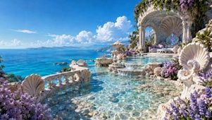 海边梦幻庭院