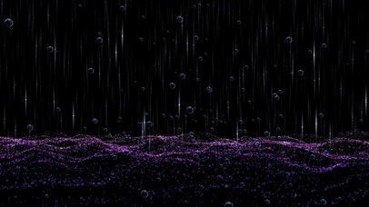 粒子穿越气泡雨