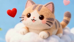 小猫咪带鱼屏