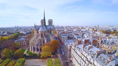 4K 高清 巴黎圣母院大教堂