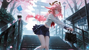 雨中JK神子