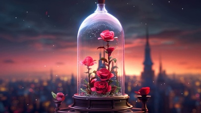 治愈瓶中玫瑰
