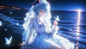 甘雨丨岸畔潮生丨