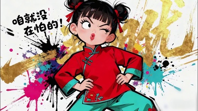 没在怕的小女孩