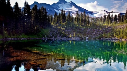 【实景与童话】梦幻雪山湖泊