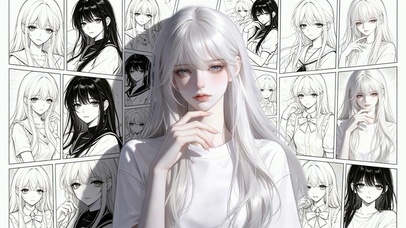 银发少女的漫画世界