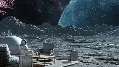 宇宙星球带鱼屏