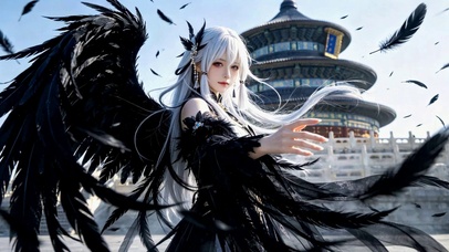 黑羽古塔少女