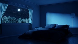 雪夜房间