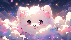 白色小狗