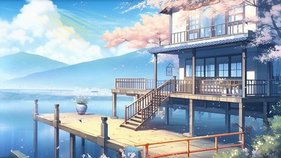 动漫场景 ai唯美风景
