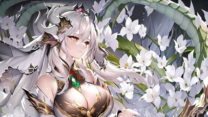 唯美莉花白龙女