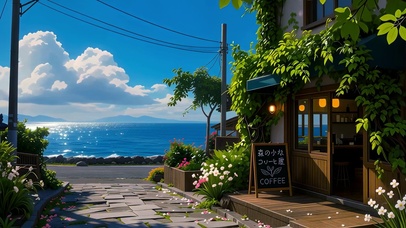 海边咖啡街