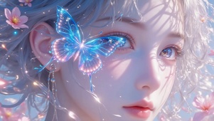 超美眼睛里有星星