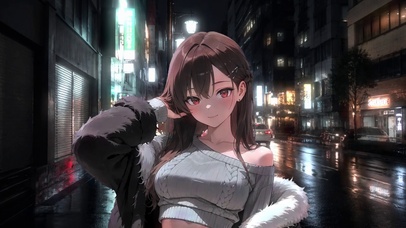 动漫美女在现实动漫与现实