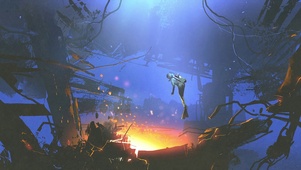 4K超清 太空人水中游