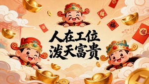 人在工位泼天富贵财神