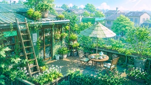 小屋阳台