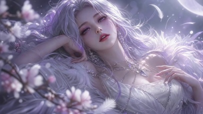 落樱银发睡美人