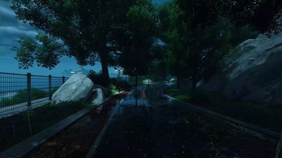 雨天城市风景
