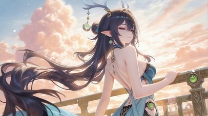 秋日夕阳唯美菈乌玛