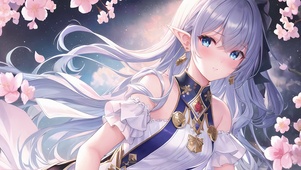 桃花精灵少女